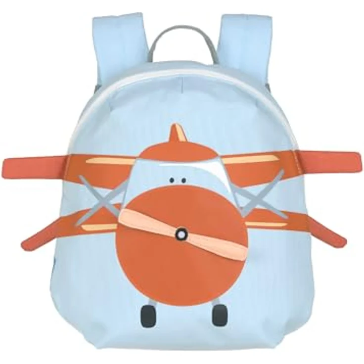 LÄSSIG Kleiner Kinderrucksack für Kita Kindertasche Krippenrucksack mit Brustgurt, 20 x 9.5 x 24 cm, 3,5 L/Tiny Backpack Propeller Plane – Bild 1