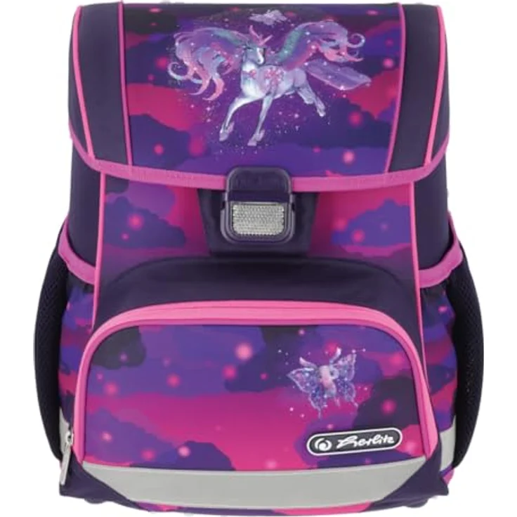 Herlitz Schulranzen Loop Plus Magic Unicorn, befüllt mit ergonomischem Design, 17 Liter Fassungsvermögen, OEKO-TEX zertifiziert, inklusive Schüleretui, Faulenzer und Sportbeutel – Bild 2