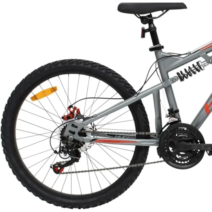 Huffy Marker Mountain Bike 24", grau, 21-Gang Shimano, vollgefederter Rahmen – Bild 5