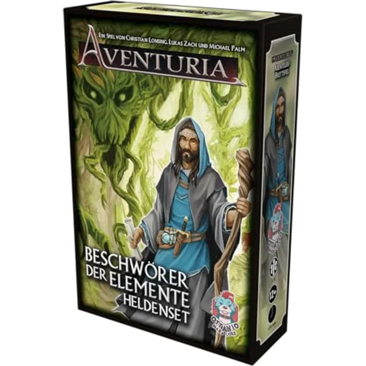 Ottavio Aventuria – Beschwörer der Elemente, Heldenset für 1-6 Spieler, strategisches Kennerspiel mit 70 Karten und Sidequest, Deutsch, 12+ Jahre – Bild 3