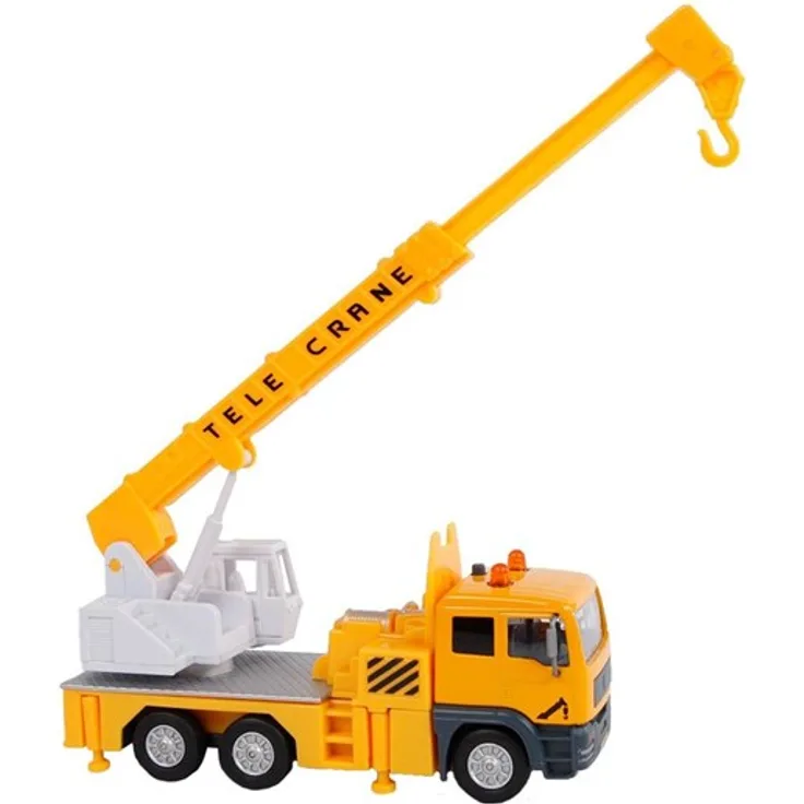 Kids Globe Crane Die-cast mit Licht- und Soundeffekten, 15 cm, geeignet für Kinder ab 3 Jahren