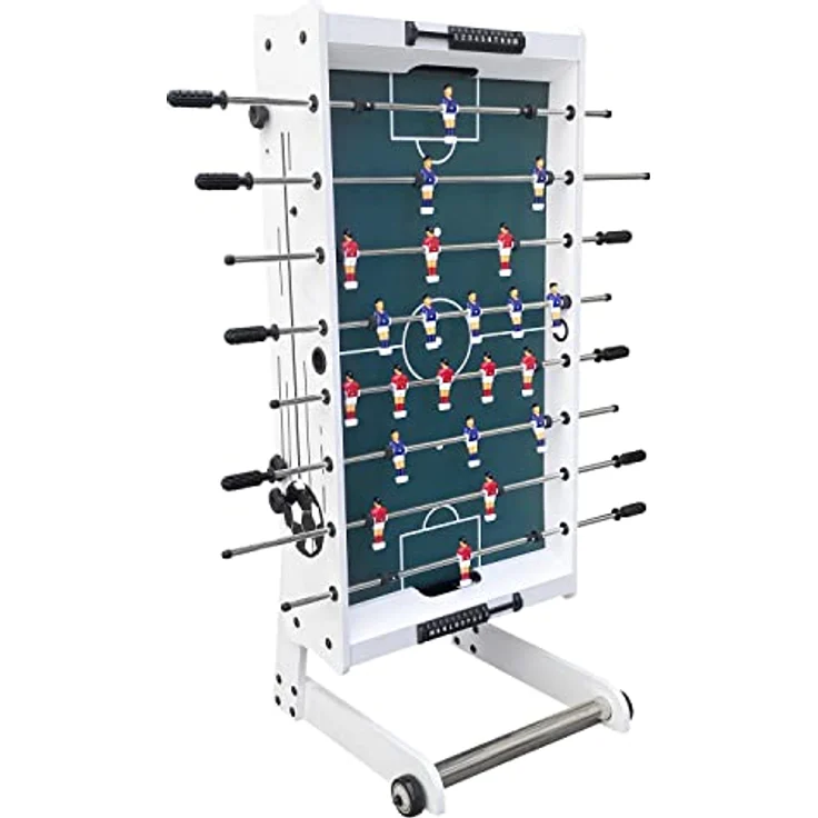 Cougar Scorpion Kick Tischkicker | Kickertisch in Weiß klappbar | Fußballtisch inkl. 2 Bälle & Punktezähler | Indoor Tischfußball für Kinder & Erwachsene | Maße 122x61x80 cm. – Bild 5
