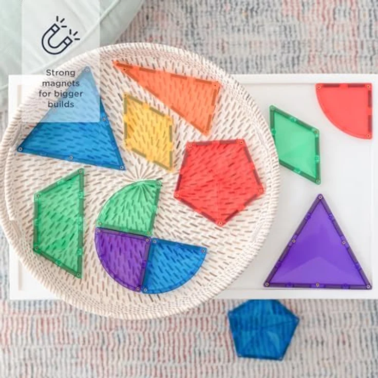 Connetix Rainbow Shape Expansion Magnetspielbausteine, pädagogisches Lernspiel, 36 Teile, ab 3 Jahren – Bild 2