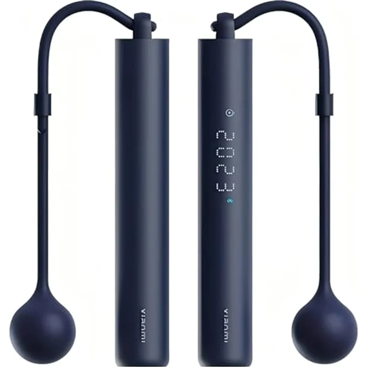 Xiaomi Smart Jump Rope, Präzises Tracking, Kabellos & Kabelgebunden, Smartes Display, Fitness-Analysen, Bluetooth 5.0, USB-C, Leicht & Kompakt – Bild 2