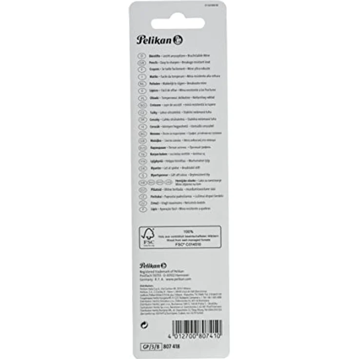 Pelikan 807418 Bleistifte In 2B/B/HB, 3 Stück auf Blisterkarte, Schulstandard, FSC-zertifiziert – Bild 2