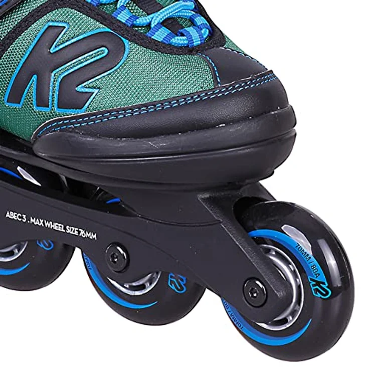 K2 Skates Jungen Inline Skates VELOCITY JR B, black - blue - green, 30G0826.1.1.S – Bild 4