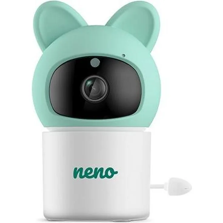 Samsonite NENO Baby Monitor WIFIOrso, Babyphone mit Kamera, 50 m Reichweite, Temperatursensor, Nachtmodus, wechselseitiges Gespräch, USB Typ-C Ladeanschluss
