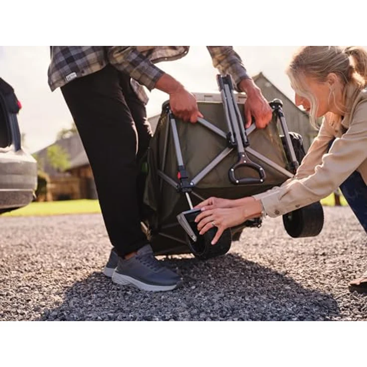 Coleman Ultimate Terrain Bollerwagen, 180 kg Tragkraft, 132 L Volumen, klappbar, grün-grau-schwarz – Bild 10