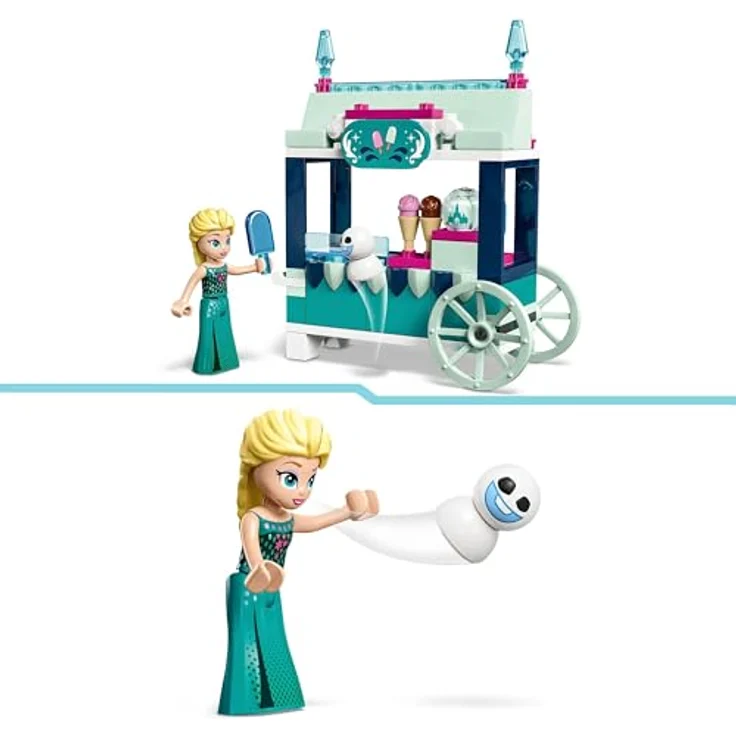 LEGO Disney Frozen Elsas Eisstand, Eiscreme-Spielzeug für Kinder mit Prinzessin Elsa-Puppe und Mini-Schneemann, Set zum Film Die Eiskönigin, spontanes Geschenk für Mädchen und Jungen ab 5 Jahren 43234 – Bild 3