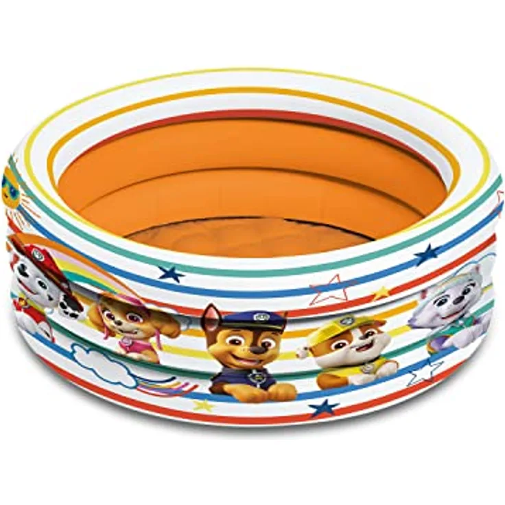 Mondo Toys - PAW PATROL | 3 Rings Pool INLATED BASE - aufblasbares Baby-Pool - 3 Ringe - Durchmesser 60 cm - +10 Monate - 16918