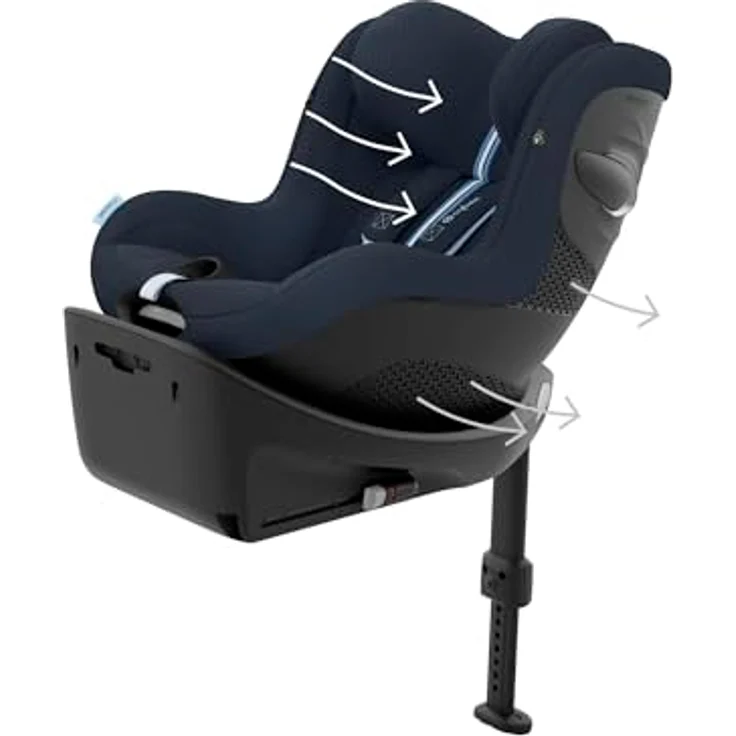 Cybex Sirona G I-Size Plus, Reboard Kindersitz für Kinder ab 61 cm bis 105 cm, Ocean Blue – Bild 8