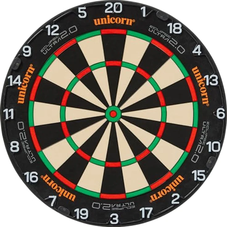 Unicorn Eclipse Ultra 2.0, Dartscheibe mit Abyss Printed Seamless Playing Surface, Black Venom Spider und Unilock Levelling System, 18 Zoll – Bild 1