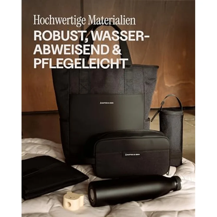 Kapten & Son Lindby Wickelrucksack, 41 cm, aus 100% PET, schwarz – Bild 6