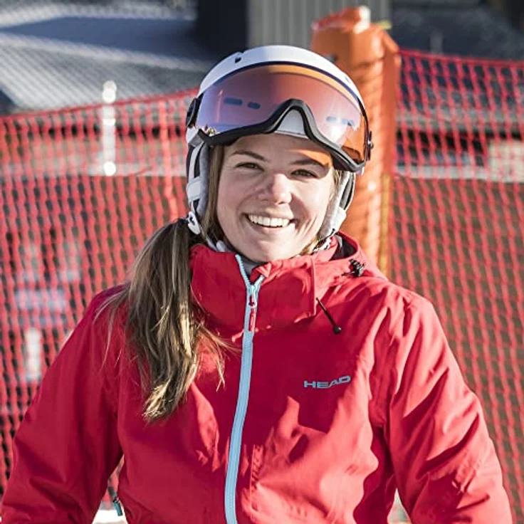HEAD QUEEN Visier Skihelm für Erwachsene, Frauen, White, XS/S – Bild 4