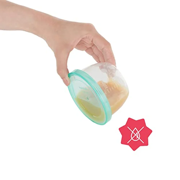 Badabulle Badabowls Aufbewahrungsbehälter für Babybrei - 12er Set, 250ml Füllmenge, auslaufsicher – Bild 4