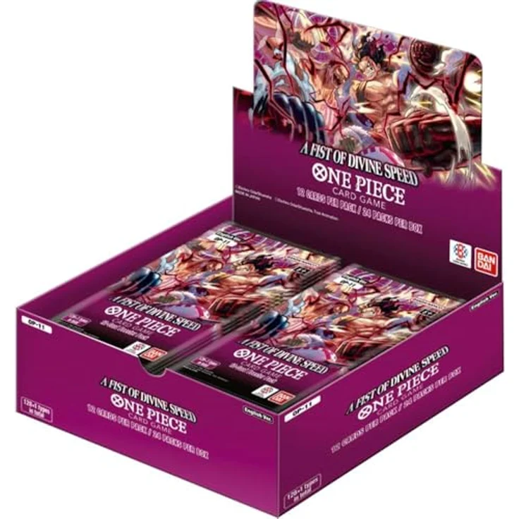 Bandai One Piece Card Game A Fist of Divine Speed, Display OP11 mit 24 Booster Packs (Englisch) und 126+ Kartentypen – Bild 2