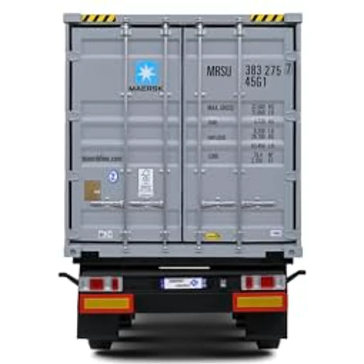 Solido 1:24 Container Anhänger, grau, Die-cast mit Kunststoffsockel, perfekt als Geschenk – Bild 4