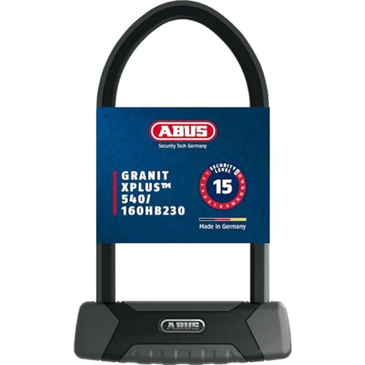 ABUS GRANIT XPlus 540 U-Schloss Schwarz 1 7 cm Schlüssel Gold VdS FG ART 40S4 Sold Secure Gold Ice Spray FA Varefakta – Bild 2