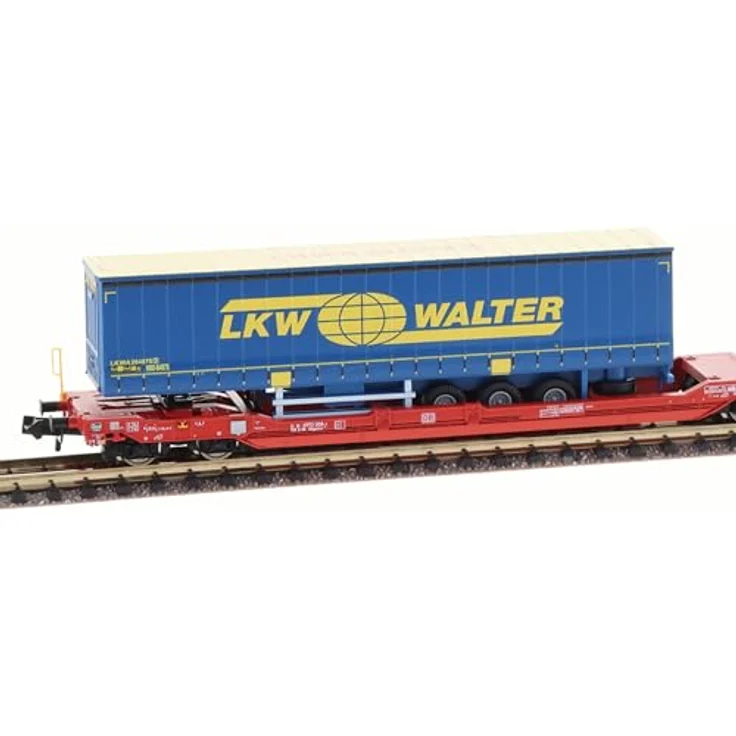 Fleischmann Doppeltaschen-Gelenkwagen T3000e, DB AG, Ep. VI 'LKW Walter', Modelleisenbahn-Wagen, 1 Stück – Bild 6