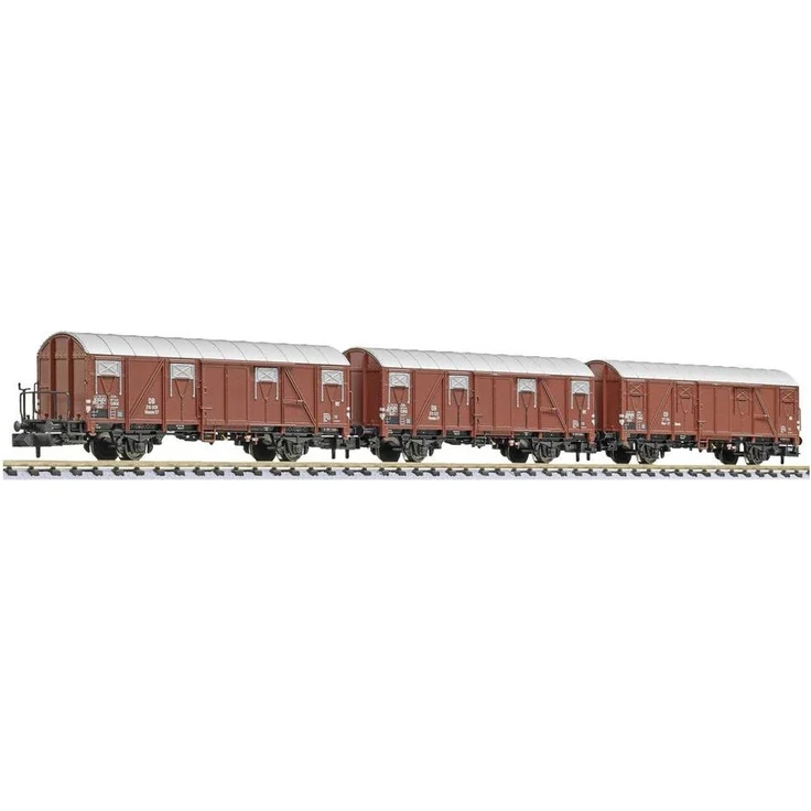 Liliput N 3er-Set Güterwagen Glmmhs 57 der DB (Spur N)