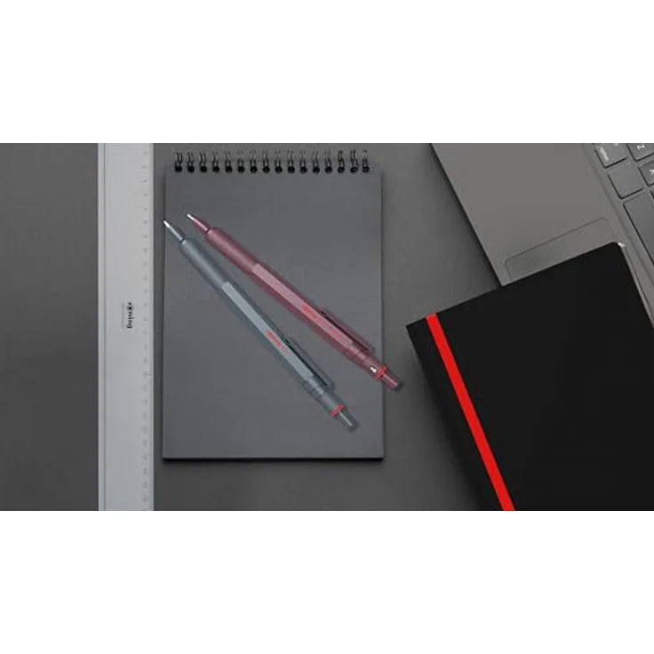 Rotring 600, Kugelschreiber aus Metall mit tiefschwarzer Tinte, schokolade – Bild 2