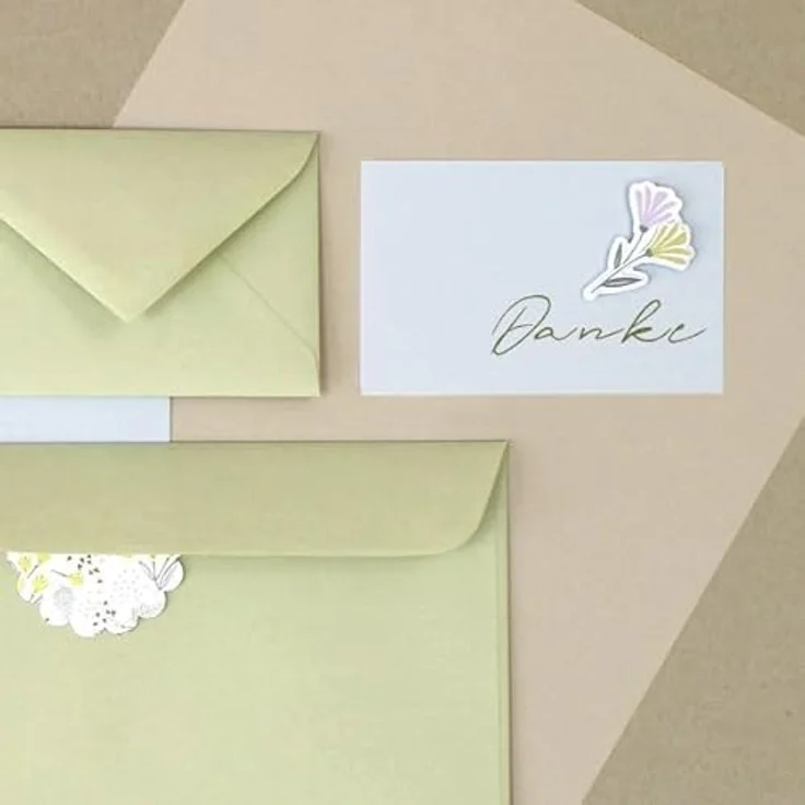 Artoz 3D-Sticker Blumen-Motiv, handgemacht, Schweizer Design, vielseitig einsetzbar für Karten und Dekorationen – Bild 3