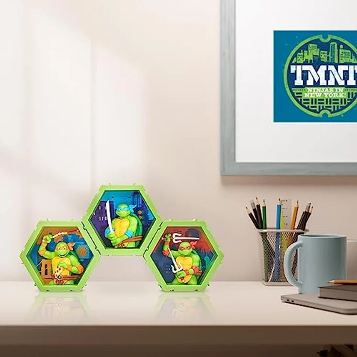 PODS 4D Ninja Turtles Leonardo | Einzigartige zusammensteckbare Wackelfigur zum Sammeln, die aus ihrer Welt in Ihre platzt, Wand- oder Regaldisplay | Spielzeug und Geschenke | Serie 1 Nr. 431 – Bild 3