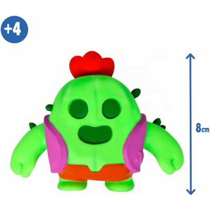 Bizak Monsterflex Brawl Stars Sammelfigur Spike, elastisch und dehnbar, 13 cm, ideal für Sammler und Kinder ab 8 Jahren – Bild 4