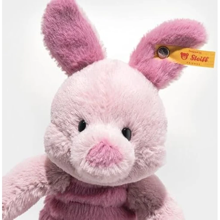 Steiff Disney Originals Ferkel 20cm, Soft Cuddly Friends, rosafarbener Plüsch, waschmaschinenfest, Winnie Puuh Plüschfigur – Bild 3