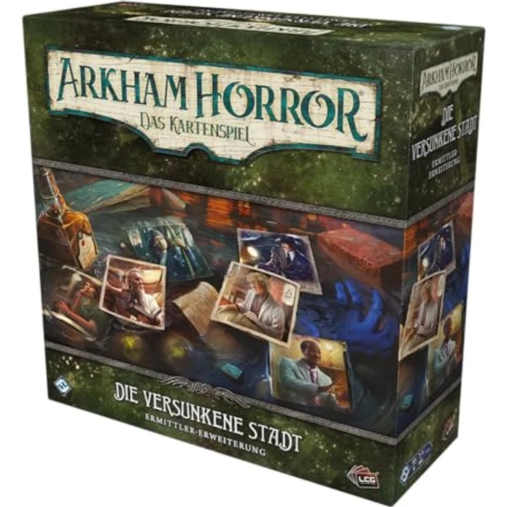Fantasy Flight Games, Arkham Horror Das Kartenspiel - Die versunkene Stadt, Ermittler-Erweiterung, Kartenspiel, 1-4 Spieler, 45 Minuten, Deutsch – Bild 3