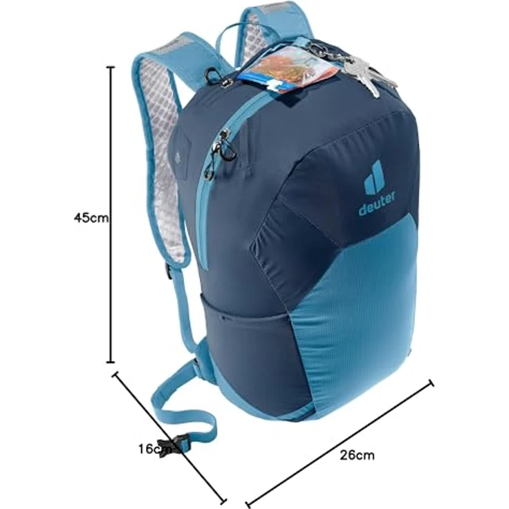 deuter Speed Lite 17, Wanderrucksack mit 17 Litern Volumen, ergonomischen Schulterträgern und atmungsaktivem Rückenbereich, schwarz – Bild 10