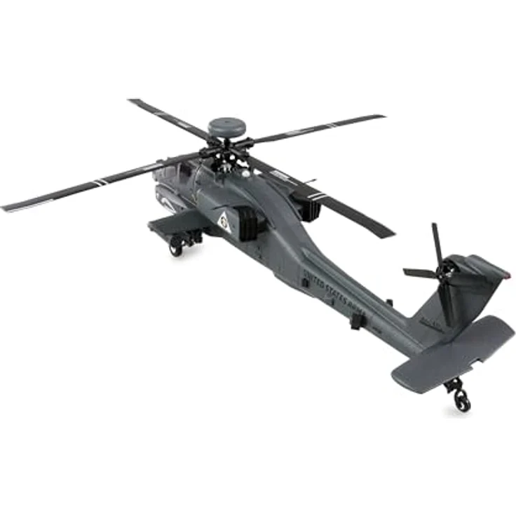 Amewi Apache AH-64D, ferngesteuerter Hubschrauber mit GPS, digitalen Metallgetrieben und automatischen Flugmanövern, RTF-Set – Bild 3