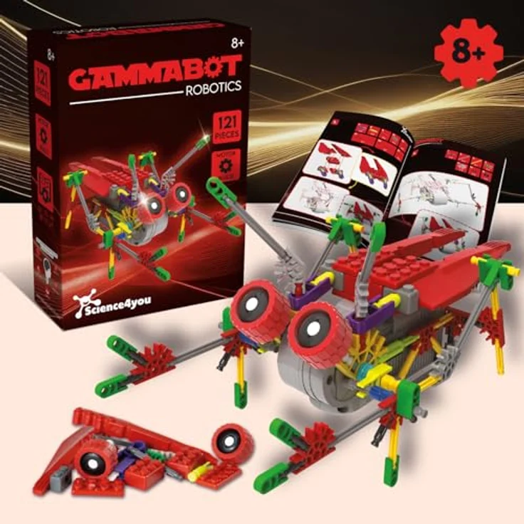 Science4you Robotics Gammabot, Roboterbaukasten mit 121 Teilen, STEM Lernspielzeug für Kinder ab 8 Jahren, ferngesteuertes Modell zum Selbstbauen – Bild 2