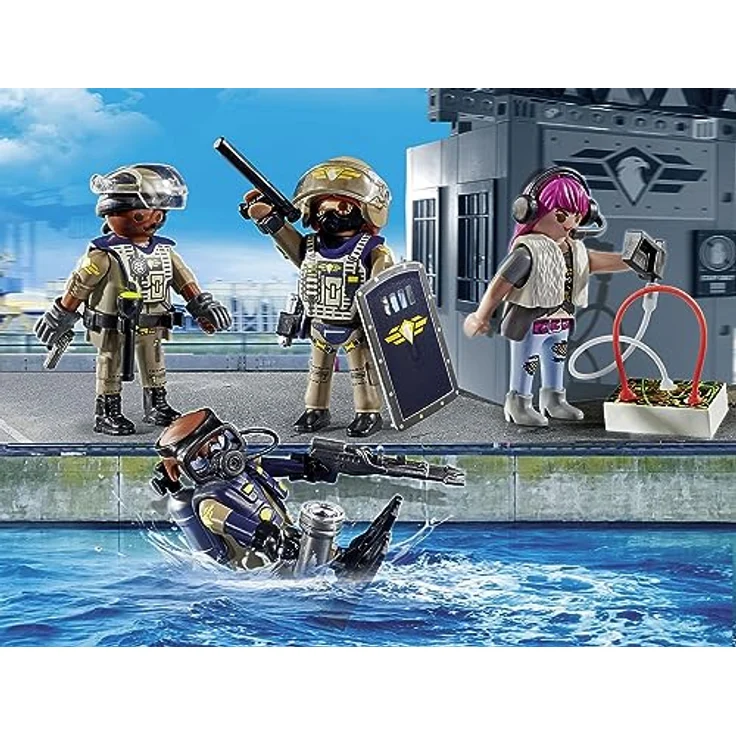 Playmobil® Konstruktions-Spielset SWAT-Figurenset (71146), City Action, (37 St), Made in Europe – Bild 4