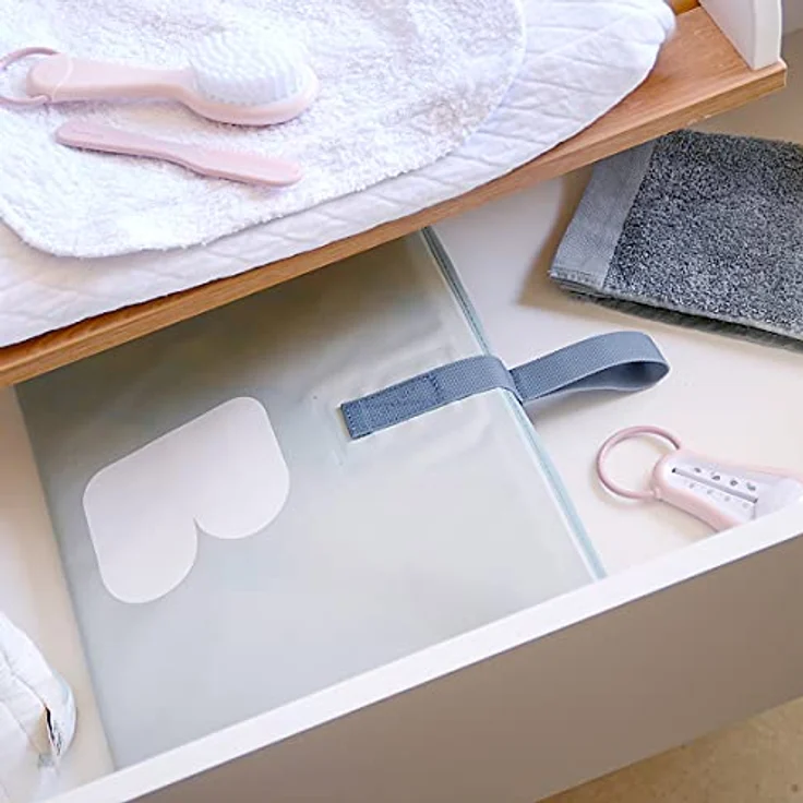 BÉABA, Faltbare Baby-Badewanne, Ultrakompakt, Trendiges Design, Praktisches Verstauen, Minimaler Platzbedarf, Einfache Handhabung, Pop-Up-Badewanne Camele'o, Blau – Bild 8