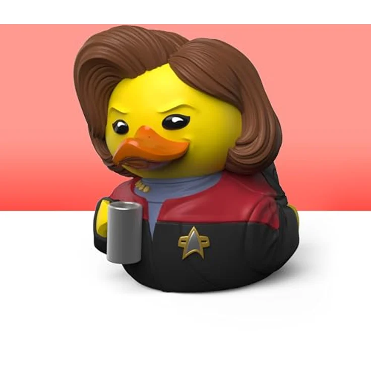 TUBBZ Kleine Kathryn Janeway Sammelbare Vinyl-Gummientenfigur - Star Trek Merchandise, Mini-TUBBZ 50% kleiner, offiziell lizenziert - Schwarz & Gold – Bild 2