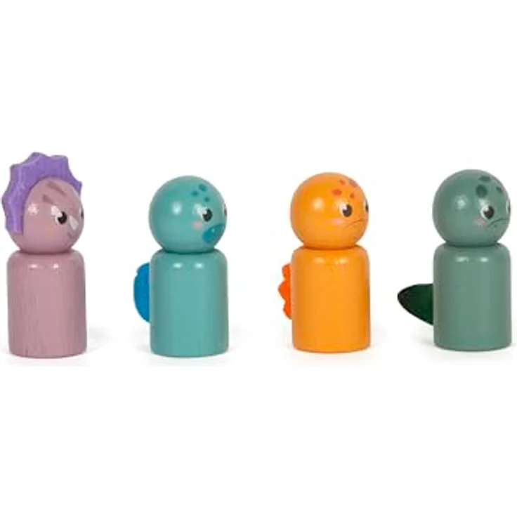 Small Foot Ludo „Dino“, Gesellschaftsspiel aus FSC® 100%-zertifiziertem Holz, Brettspiel für Kinder ab 4 Jahren – Bild 5