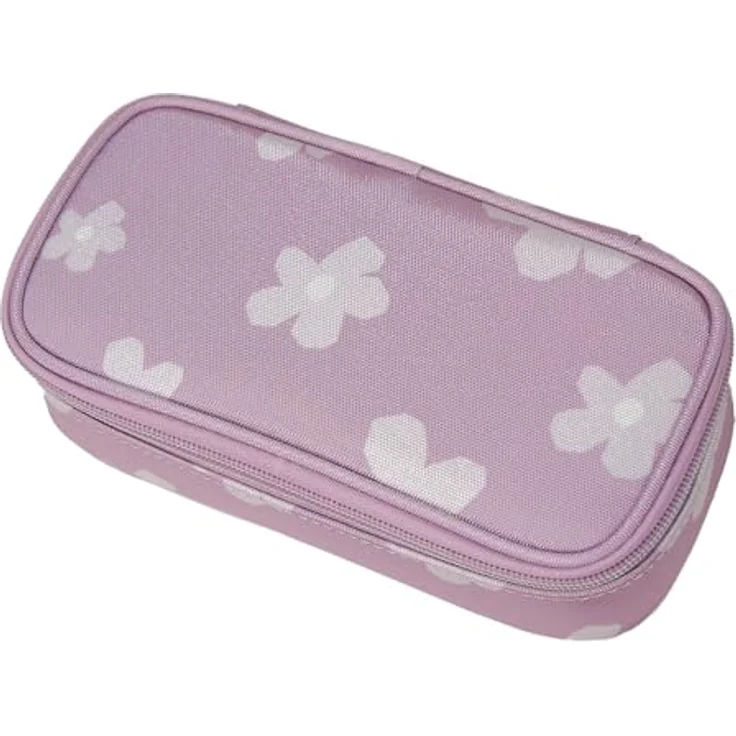 Walker Schüleretui Fame Uni 90ies - Flower powder, 21 x 6 - Federmäppchen mit ausklappbarem Doppelflügel – Bild 2