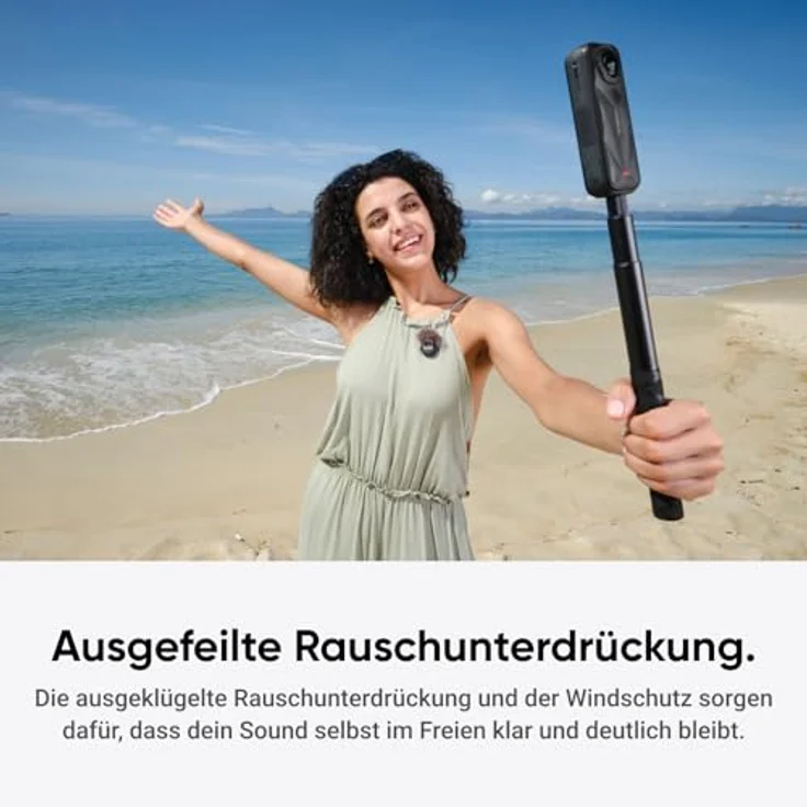 Insta360 Mic Air (1 TX + 1 RX), Drahtloses Mikrofon mit Rauschunterdrückung und 300 m Reichweite für iPhone/Android/PC/Mac, USB-C, ideal für Vlogs und Streaming – Bild 5
