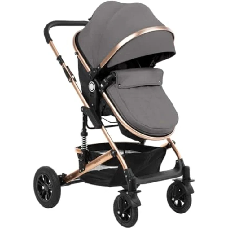 Kikkaboo Amaia 3 in 1, Kinderwagen mit Babywanne, Sportsitz, i-Size Autositz, faltbar, inkl. Zubehör – Bild 3