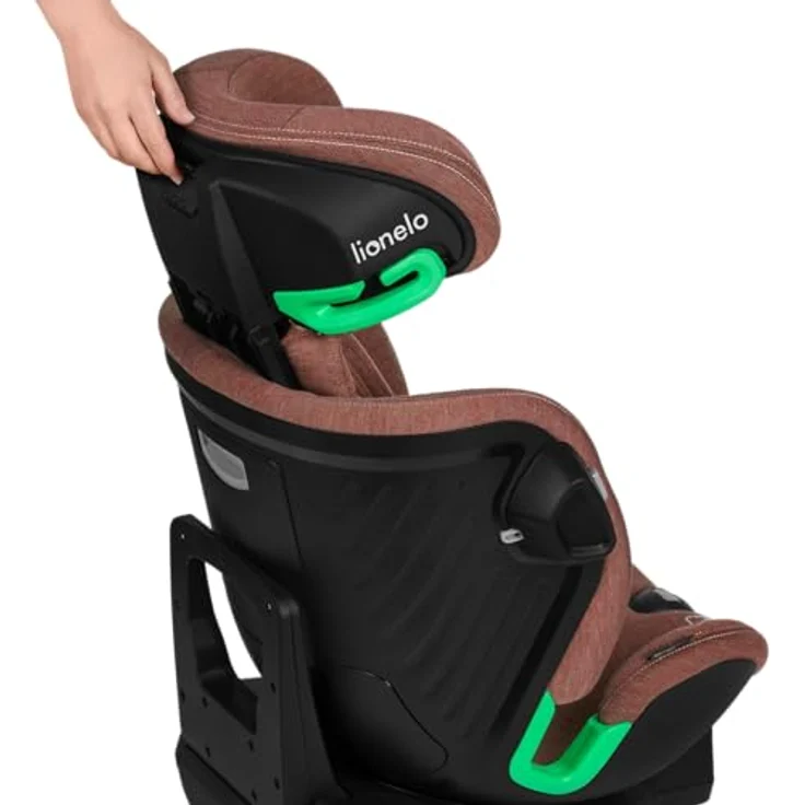 lionelo Autokindersitz HARMONY I-SIZE, ab: ab Geburt, bis: bis 12 Jahren, ab: 0,00 kg, bis: 36,00 kg, (Set), Basis 360'/ISOFIX/i-SIze/Gürtelalarm/viele Annehmlichkeiten, blau – Bild 4