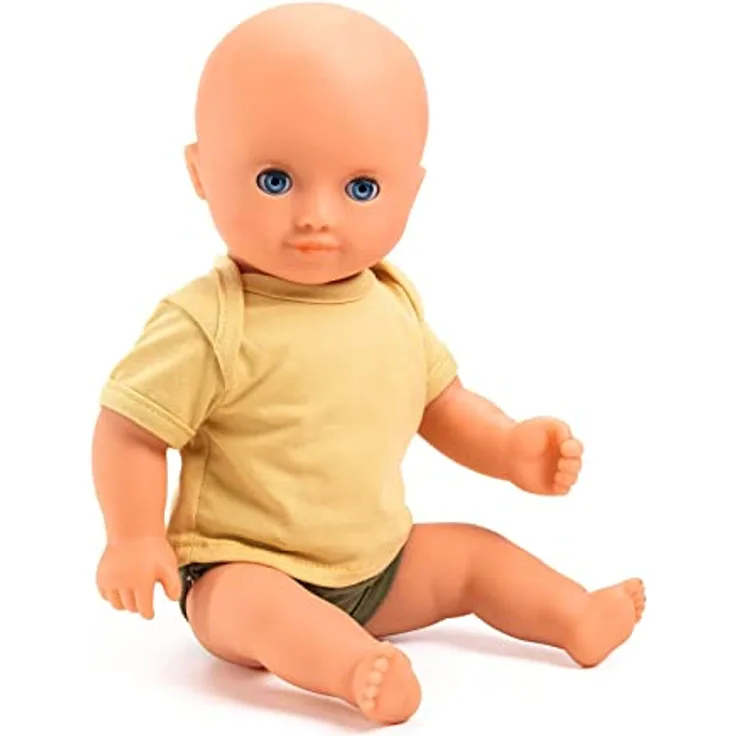 Babypuppe Badepuppe Olive, mit Vinylkörper, aus der Pomea Serie, 32 cm, von Djeco