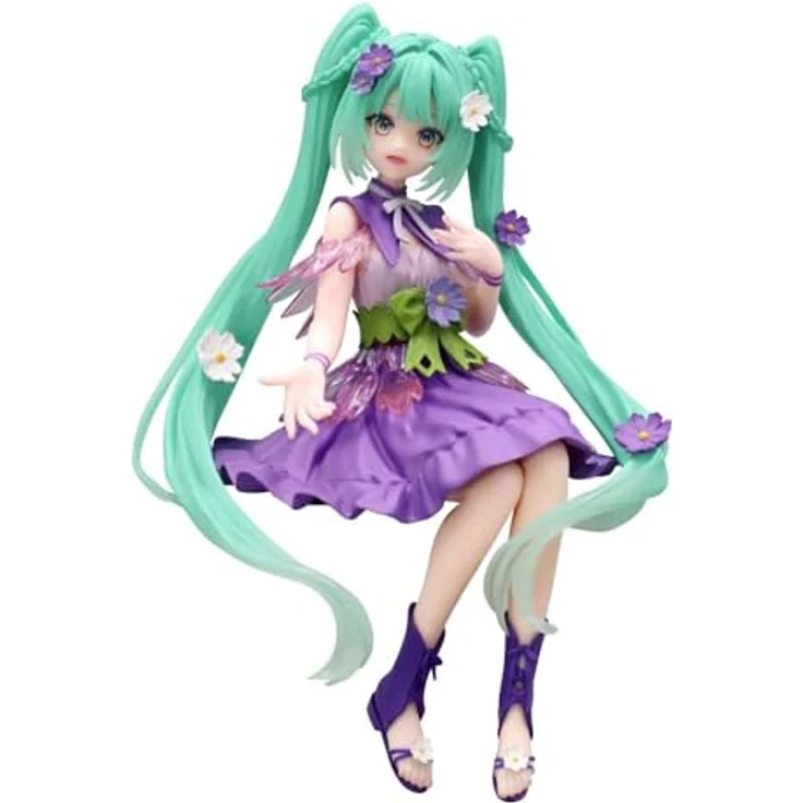 USA Gundam Store Hatsune Miku Flower Fairy Cosmos Purple Color Version Figur, 14 cm Noodle Stopper – Bild 2