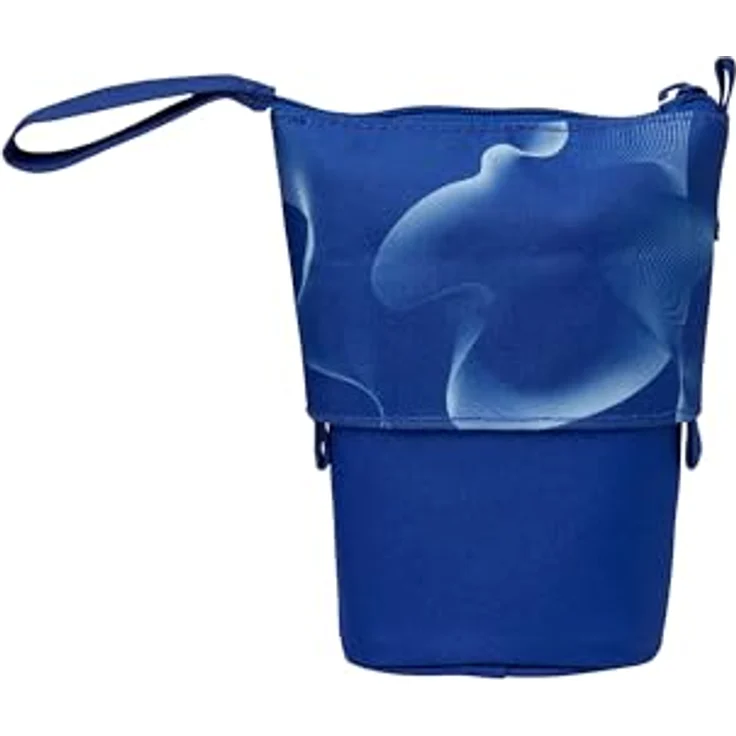 satch Pencil Slider extra groß inkl. Trennfach Reißverschlussfach Stiftehalter Geodreieck Sichtfenster für Stundenplan Vibrant Blue - Blau, Federmäppchen – Bild 2