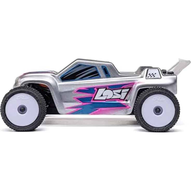 Losi Micro-T 2S 1/28, RTR Stadium Truck mit Aluminium-Chassis, über 20 km/h, 25 Minuten Fahrzeit – Bild 7