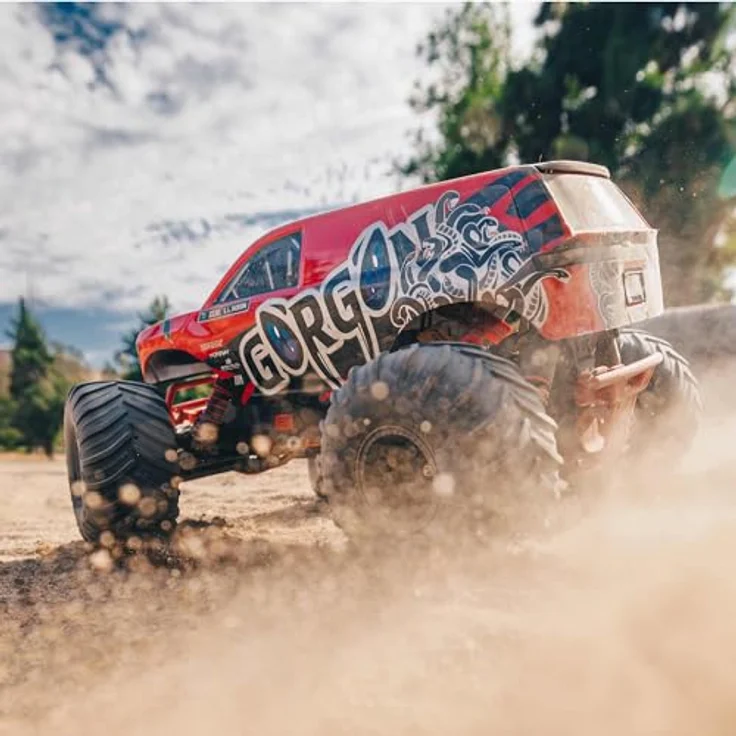 Arrma RC-Monstertruck Gorgon 4x2 Mega 550 Monstertruck Rot RTR 1:10 mit Akku, Lader – Bild 6
