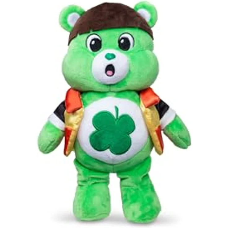 Basic Fun Care Bears x Stranger Things Good Luck Bear als Will, 22 cm Plüsch, limitierte Edition mit UPSIDE DOWN Bauchabzeichen – Bild 3