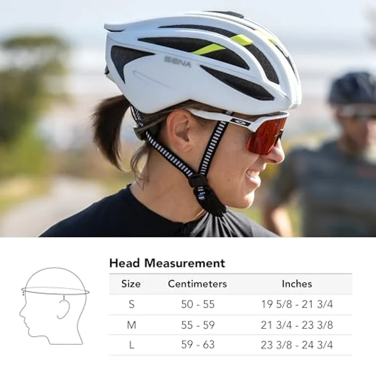 Sena R2 EVO matt grau Größe M Rennrad Smart Helm – Bild 5