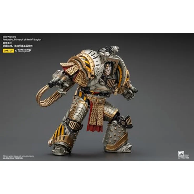 Joy Toy Warhammer The Horus Heresy, Actionfigur Iron Warriors Perturabo Primarch der IV. Legion, 28 cm mit Zubehör – Bild 4