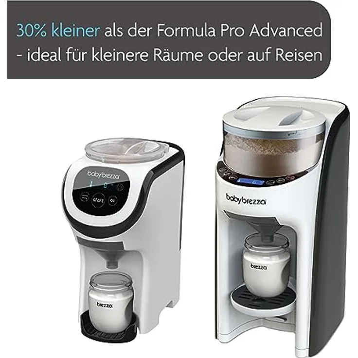 Baby Brezza Babyflaschenwärmer Formula Pro Mini mit Base - automatischer Flaschenzubereiter, ideal für unterwegs – Bild 3